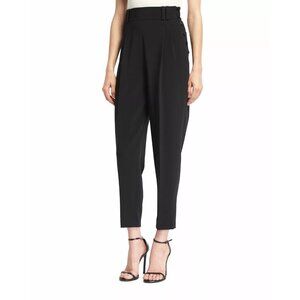 3.1 Phillip Lim Size 10 Black Tailored High-Waisted Side Button Closure Trousers